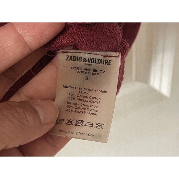 Zadig & Voltaire Size Small Oversized Walk Flock Amour T-Shirt - Picture 7 of 10